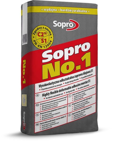 SOPRO No. 1 (400) zaprawa klejowa wysokoelastyczna