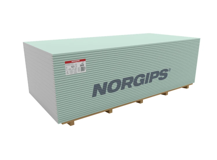 NORGIPS PŁYTA G-K TYP DFH2 (GKFI) 12,5X1200X2600 199,68M2/PAL