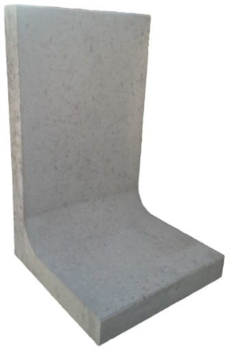 ŚCIANA OPOROWA TYPU L  MUR OPOROWY  L  380x215x99 cm