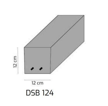 TECHNOBETON NADPROŻA NA ŚCIANY KONSTRUKCYJNE DSB 124