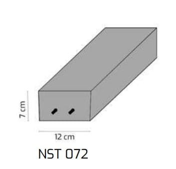 TECHNOBETON NADPROŻA NA ŚCIANY KONSTRUKCYJNE NST 072 Paleta=54/48 szt Długość: 1,20-1,30 cm