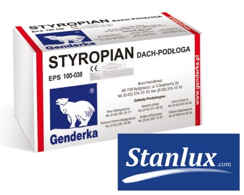 GENDERKA Styropian EPS 100-038 DACH-PODŁOGA